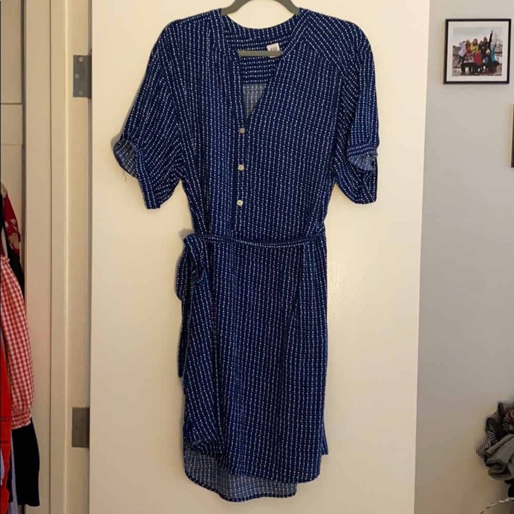 Blue Wrap Dress - Like New